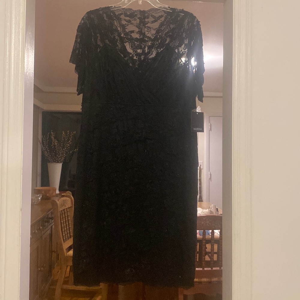 Fancy black lace dress